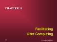 chapter 11 facilitating user computing end-user computin