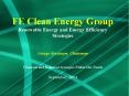 FE Clean Energy Group Renewable Energy and Energy Efficienc