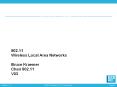 IEEE 802.11 802.11 Wireless Local Area Networks Bruc