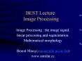 BEST Lecture: Image Processing Image Processing : the imag
