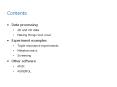 Contents Data processing 2D and nD data Making things loo