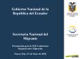 Gobierno Nacional de la Rep blica del Ecuador Secretar 