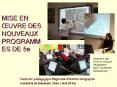 MISE EN  UVRE DES NOUVEAUX PROGRAMMES DE 5e Utilisation de