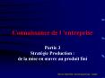 Connaissance de l  entreprise Partie 3 Strat gie Productio