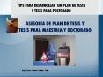 Y TESIS PARA POSTGRADO ASESORIA DE PLAN DE TESIS Y TESI