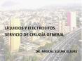 l quidos y electrolitos. servicio de cirug a general dr