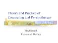 Theory and Practice of Counseling and Psychotherap
