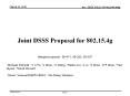 Joint DSSS Proposal for 802.15.4g Merged proposal : 09-471