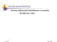 THE REVISION PROCESS Revising, Editing and Proofreading fo