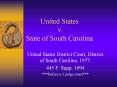 United States v. State of South Carolina United State