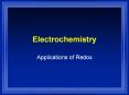Applications of Redox Review Oxidation reduction reaction