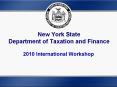 New York State Department of Taxation and Finance 201
