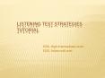 ESOL High Intermediate Level ESOL Advanced Level Focus Gues