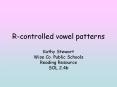 R-controlled vowel patterns Kathy Stewart Wise Co. Publi