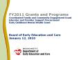 FY2011 Grants and Programs Coordinated Family and Communit