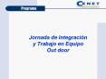 Programa Jornada de Integraci n y Trabajo en Equipo Out doo