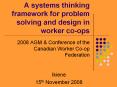 A systems thinking framework for problem solving and desig