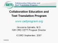 Collaboration Education and Test Translation Progra