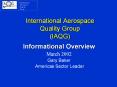 International Aerospace Quality Group Internationa