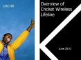 Overview of Cricket Wireless Lifeline June 2010 Cricke