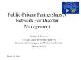 Public-Private Partnerships A Network For Disaste