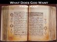 What Does God Want from Man? Verse of the Throne  God, ther