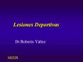 Lesiones Deportivas Dr.Roberto Y  ez MEDS Lesione