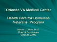 Health Care for Homeless Veterans ... with HUD VA provide