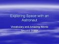 Exploring Space with an Astronaut Vocabulary and Amazin