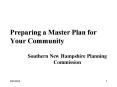 Preparing a Master Plan for Your Community Southern Ne