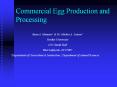 Commercial Egg Production and Processing Ryan A. Meunier1 