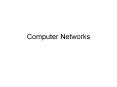 Computer Networks Generic Types of Computer Networks Networ
