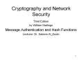 Cryptography and Network Security Third Edition by Willia
