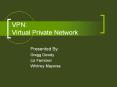 VPN: Virtual Private Network Presented By: Gregg Dowdy Li