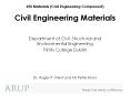 Civil Engineering Materials Department of Civil, Structura