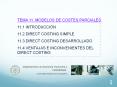 tema 11. modelos de costes parciales 11.1 introducci n 11.