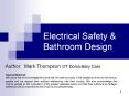DFC Bathroom Electrical Safety Electrical Safety an