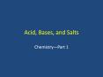 Acid, Bases, and Salts Chemistry Part 1 Try This: HF + LiOH