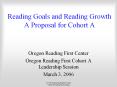 Reading Goals and Reading Growth A Proposal for Cohort 