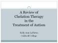 A Review of Chelation Therapy in the Treatment of Autis