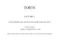 TORTS LECTURE 5 Civil Liability Act: An Overview of the Dut