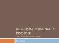 BORDERLINE PERSONALITY DISORDER I HATE YOU, PLEASE DON 