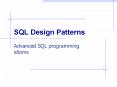 SQL Design Patterns Advanced SQL programming idioms Genesi