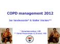COPD management 2012 ROLE OF INFECTION AND Jan Vandevoorde