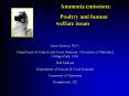 Ammonia emissions: Poultry and human welfare issues Inm