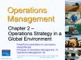 Operations Management Chapter 2   Operations Strategy in 
