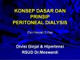 KONSEP DASAR DAN PRINSIP PERITONEAL DIALYSIS Ek