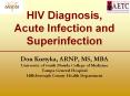 HIV Diagnosis, Acute Infection and Superinfection Do