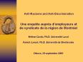 Anti-Racisme and Anti-Discrimination Une enqu te aupr s 
