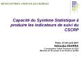 RENCONTRES ANNUELLES PARIS21 Capacit  du Syst me Statistiqu